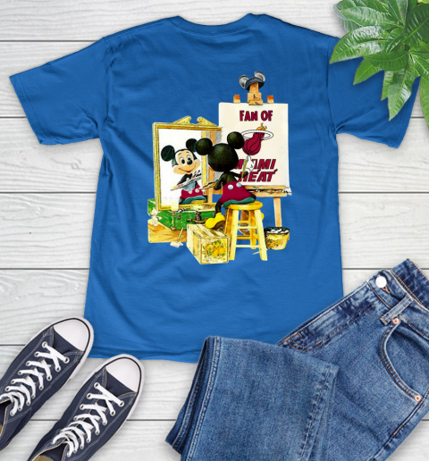 NBA Basketball Miami Heat Mickey Drawing Shirt 50
