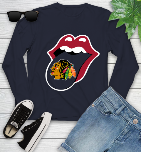 Chicago Blackhawks NHL Hockey Lips I Root For My Team Adoring Fan 127
