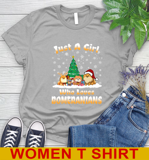 Christmas Just a girl who love pomeranians dog pet lover 89