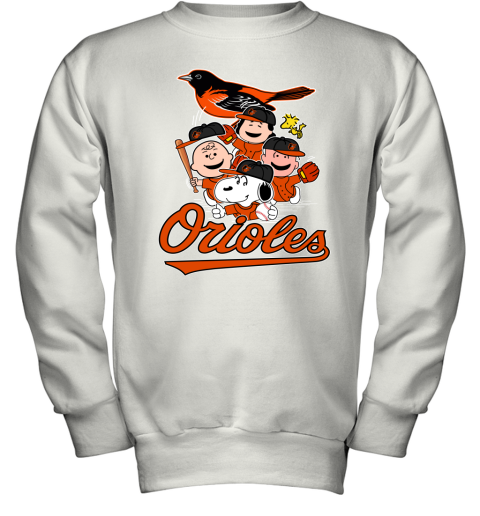 Baltimore Orioles Vintage 90's MLB Crewneck T-Shirt White / 4XL