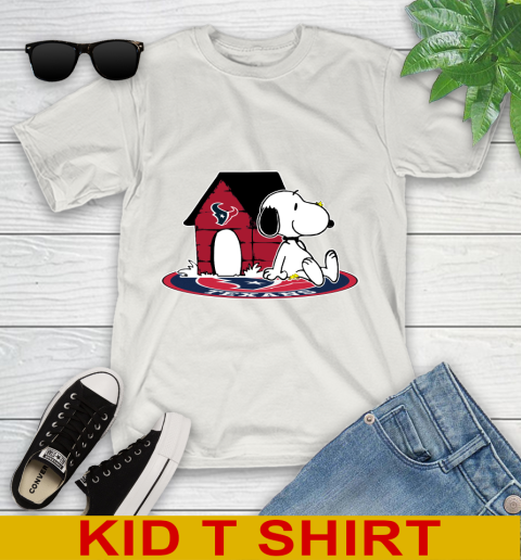 NFL Football Houston Texans Snoopy The Peanuts Movie Shirt Youth T-Shirt 12