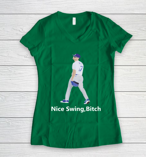 Nice Swing Bitch Joe Kelly Women's V-Neck T-Shirt 3