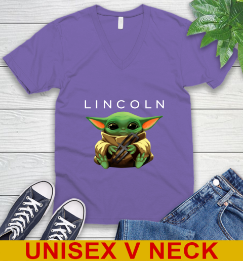 Star Wars Baby Yoda Hugs Lincoln Car Shirt 54