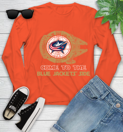 NHL Come To The Columbus Blue Jackets Wars Hockey Sports Youth Long Sleeve 3