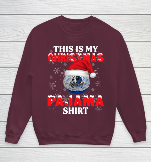Dallas Mavericks This Is My Christmas Pajama Shirt NBA Youth Sweatshirt 4