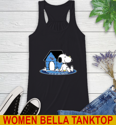 NFL Football Tennessee Titans Snoopy The Peanuts Movie Shirt Racerback Tank 2