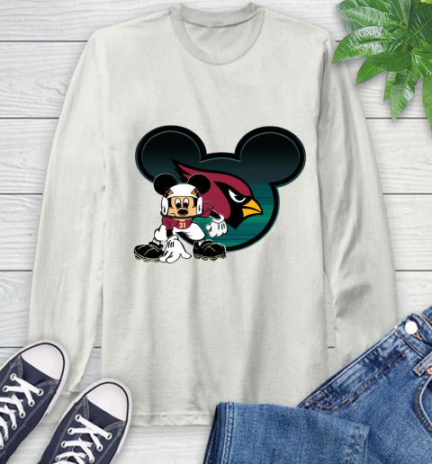 NFL Arizona Cardinals Mickey Mouse Disney Football T Shirt Long Sleeve T-Shirt 12