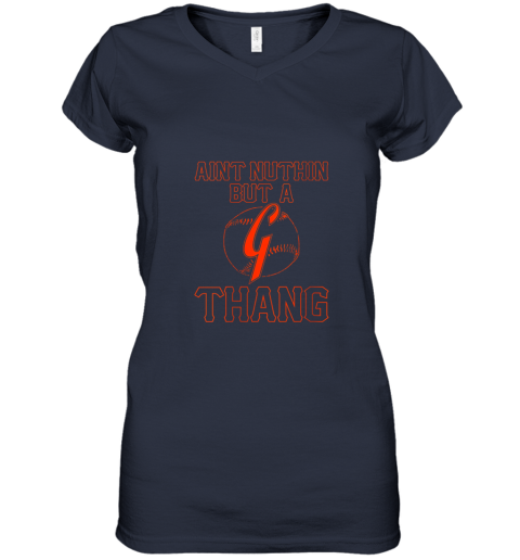 uyjn womens san francisco baseball vintage sf the city giant women v neck t shirt 39 front navy