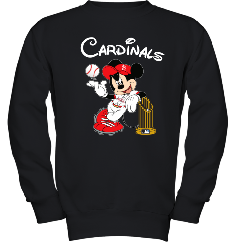 St. Louis Cardinals Mickey Taking The Trophy MLB 2019 Youth Sweatshirt