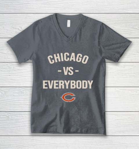 Chicago Bears Vs Everybody V-Neck T-Shirt 4
