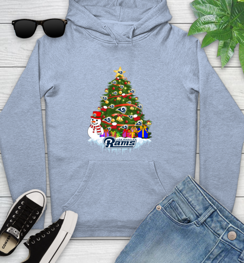 Los Angeles Rams Merry Christmas NFL Football Sports Youth Hoodie 10