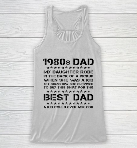 Funny Girl Dad 1980s Dad And Daughter Father's Day Racerback Tank