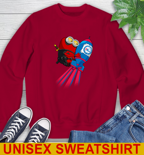 NBA Basketball Philadelphia 76ers Deadpool Minion Marvel Shirt Sweatshirt 9