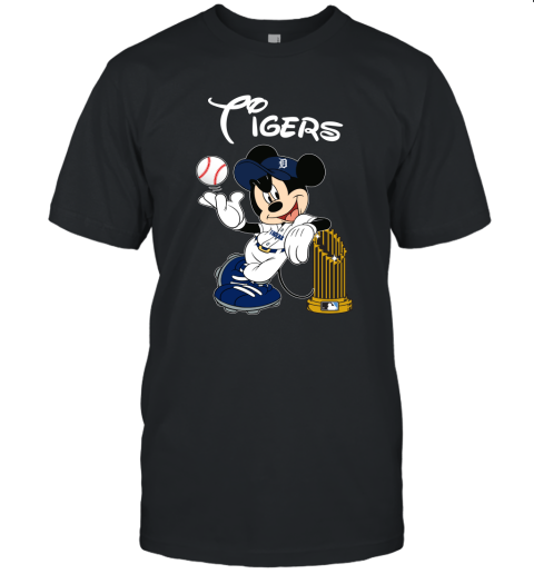 Detroit Tigers Mickey Taking The Trophy MLB 2019 Unisex Jersey Tee