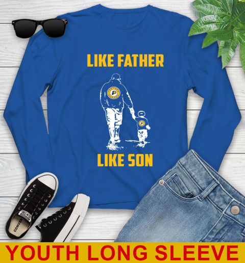 Indiana Pacers NBA Basketball Like Father Like Son Sports Youth Long Sleeve 10