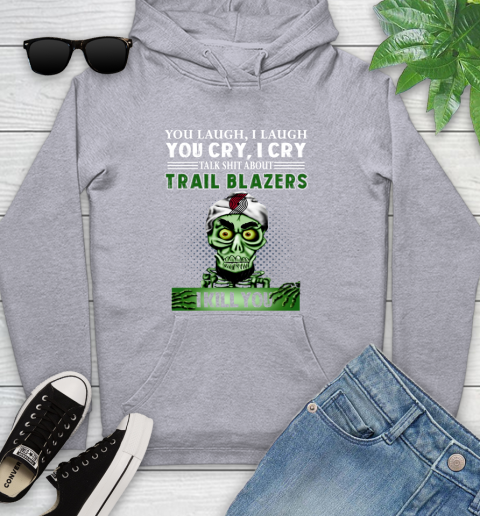 NBA Talk Shit About Portland Trail Blazers I Kill You Achmed The Dead Terrorist Jeffrey Dunham Basketball Youth Hoodie 6