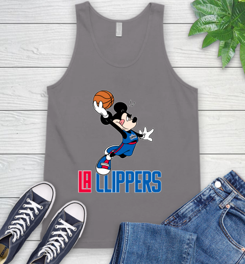 NBA Basketball LA Clippers Cheerful Mickey Mouse Shirt Tank Top 7