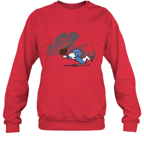 Tennessee Titans Snoopy Plays The Football Game lyvw tennessee titans snoopy plays the football game sweatshirt 35 front red