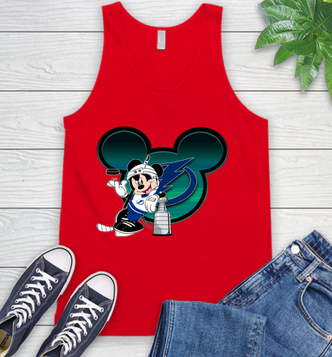 NHL Tampa Bay Lightning Stanley Cup Mickey Mouse Disney Hockey T Shirt Tank Top 6