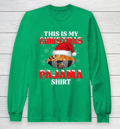 Cincinnati Bengals This Is My Christmas Pajama Shirt NFL Long Sleeve T-Shirt 4