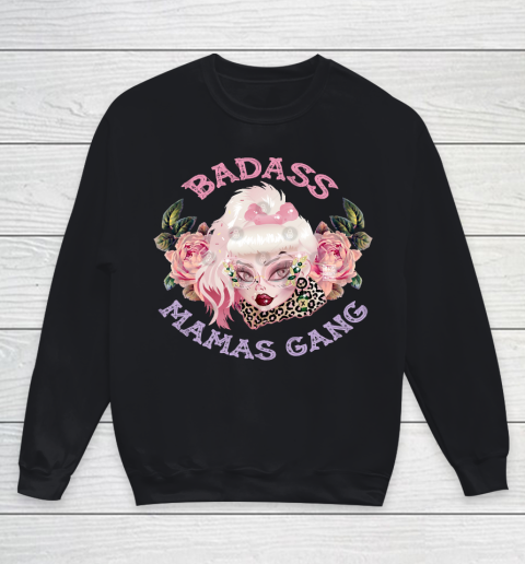 Mother's Day Funny Gift Ideas Apparel  Badass Mama T Shirt Youth Sweatshirt