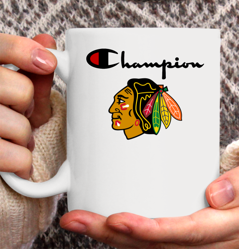NHL Hockey Chicago Blackhawks Champion Shirt Ceramic Mug 11oz