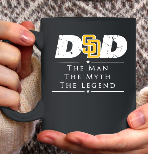 San Diego Padres MLB Baseball Dad The Man The Myth The Legend Ceramic Mug 11oz 2
