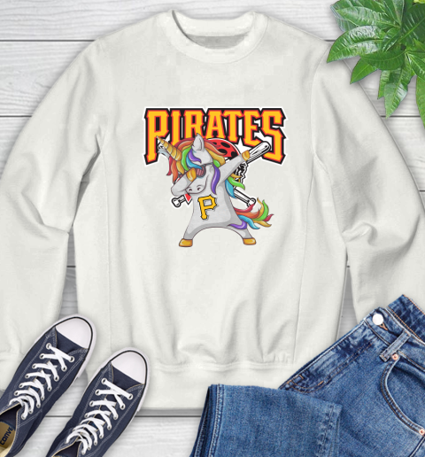 Pittsburgh Pirates MLB Baseball Funny Unicorn Dabbing Sports Sweatshirt