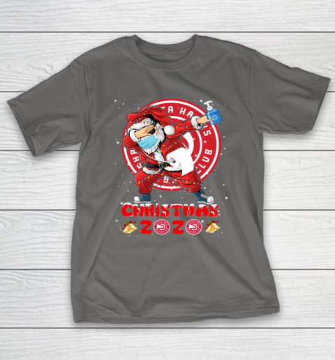 Atlanta Hawks Funny Santa Claus Dabbing Christmas 2020 NBA T-Shirt 8