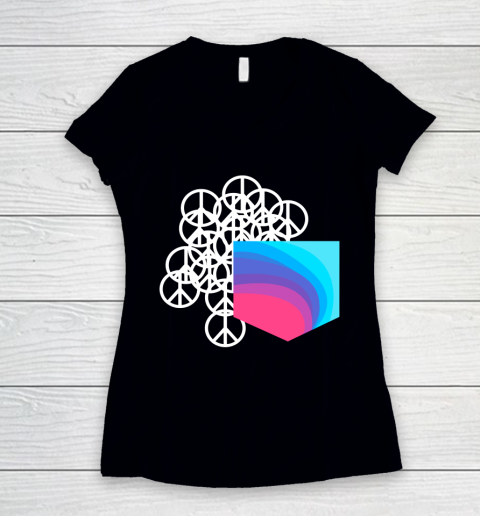 Coldplay Shirt Peace Pocket Women's V-Neck T-Shirt
