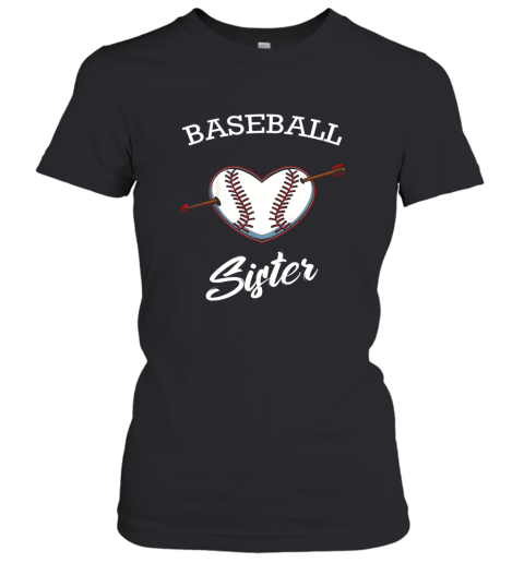 Baseball Sister Softball Lover Proud Supporter Coach Player Women's T-Shirt