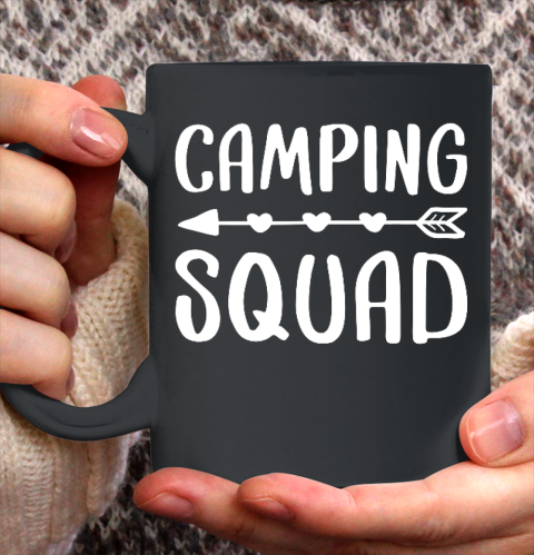 Camping Squad T Shirt Happy Camper Gift Ceramic Mug 11oz