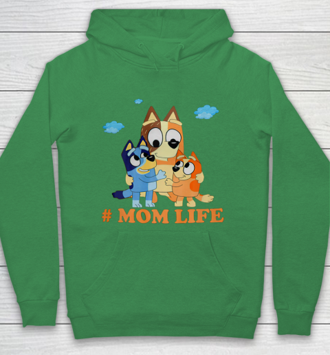I Love Mom Blueys Love Parents Day #Momlife Hoodie 5