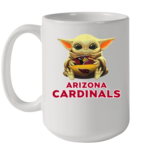 NFL Football Arizona Cardinals Baby Yoda Star Wars Shirt Ceramic Mug 15oz