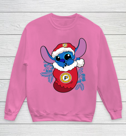 Indiana Pacers Christmas Stitch In The Sock Funny Disney NBA Youth Sweatshirt 8 Indiana Pacers Christmas Stitch In The Sock Funny Disney NBA Youth Sweatshirt - Image 8
