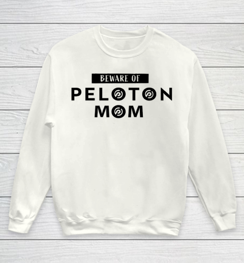 Beware of Peloton Mom Youth Sweatshirt