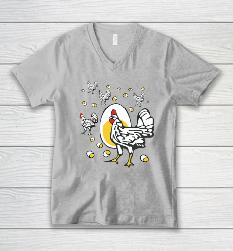 Roseanne Chicken Shirt  Funny Roseanne Rooster and Egg V-Neck T-Shirt 2