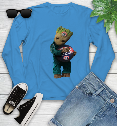 NBA Groot Guardians Of The Galaxy Basketball Sports Washington Wizards Youth Long Sleeve 7