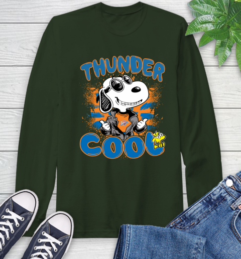 NBA Basketball Oklahoma City Thunder Cool Snoopy Shirt Long Sleeve T-Shirt 6