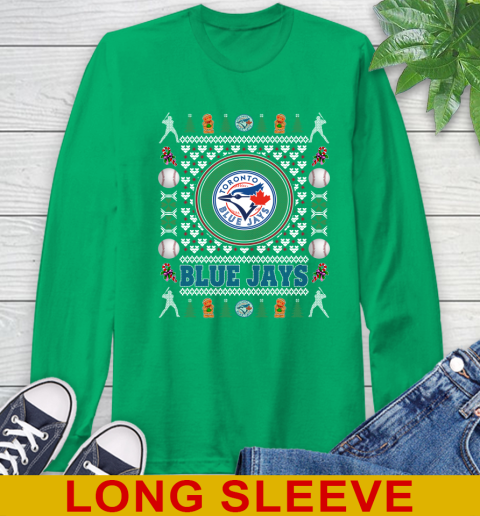 Toronto Blue Jays Merry Christmas MLB Baseball Loyal Fan Long Sleeve T-Shirt 8