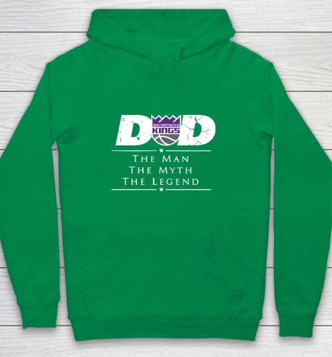 Sacramento Kings NBA Basketball Dad The Man The Myth The Legend Youth Hoodie 4