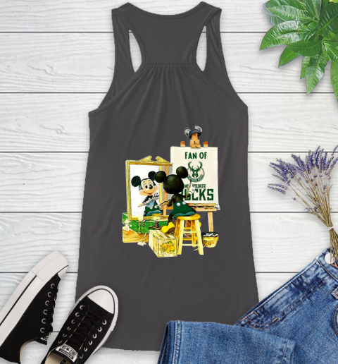 NBA Basketball Milwaukee Bucks Mickey Drawing Shirt 45