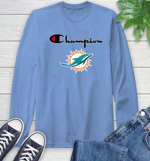 NFL Football Miami Dolphins Champion Shirt Long Sleeve T-Shirt 10