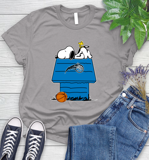 Orlando Magic NBA Basketball Snoopy Woodstock The Peanuts Movie Women's T-Shirt 5