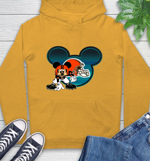 NFL Cleveland Browns Mickey Mouse Disney Football T Shirt Hoodie 3