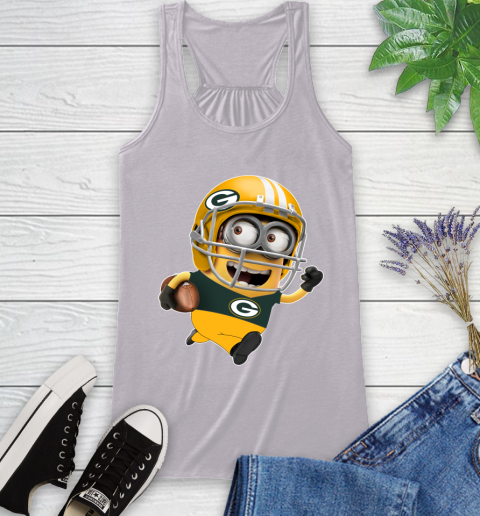 NFL Green Bay Packers Minions Disney Football Sports Racerback Tank 5