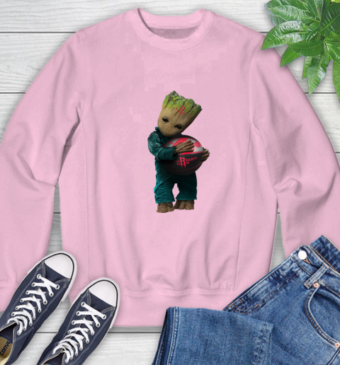 NBA Groot Guardians Of The Galaxy Basketball Sports Houston Rockets Sweatshirt 9
