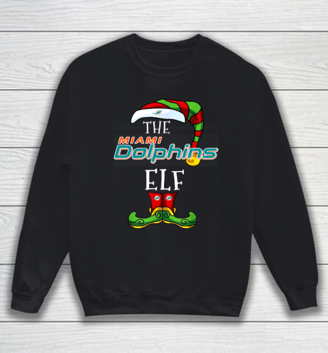 Miami Dolphins Christmas ELF Funny NFL Sweatshirt
