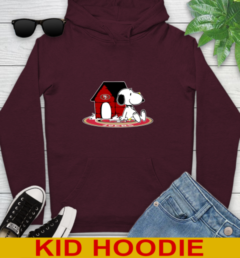 NFL Football San Francisco 49ers Snoopy The Peanuts Movie Shirt Youth Hoodie 7