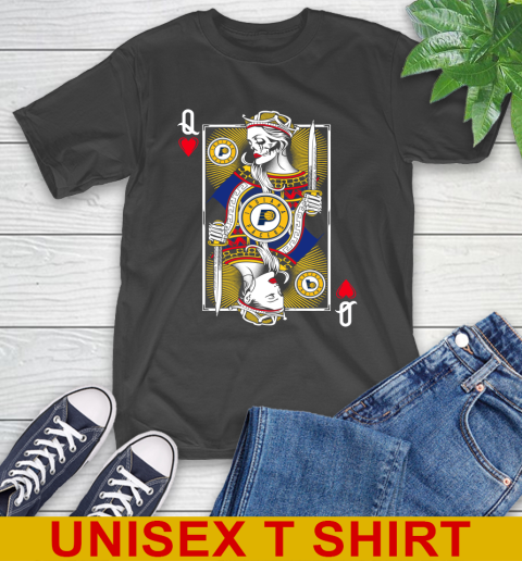 NBA Basketball Indiana Pacers The Queen Of Hearts Card Shirt T-Shirt